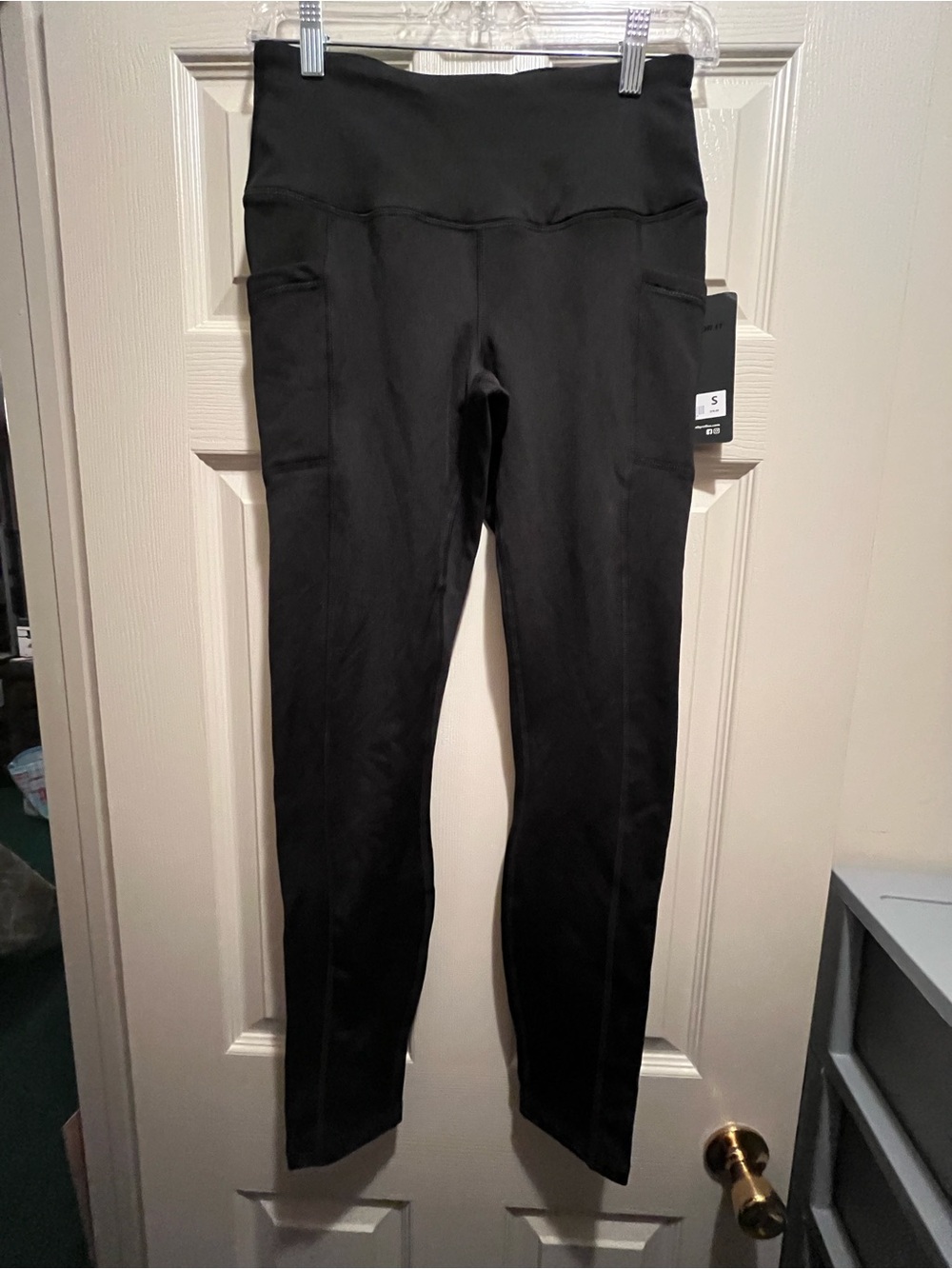 90 Degree by Reflex Polar Flex Women's High Rise Fleece Lined Pockets S